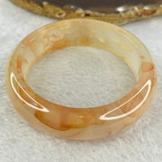 Natural Flower Agate Bangle 51.90g Internal Diameter 54.0mm 16.3 by 8.5mm - Huangs Jadeite and Jewelry Pte Ltd