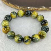 Natural Mixed Colour Tiger Eye Bracelet 彩色虎眼水晶手链 60.46g 14.5mm 15 Beads - Huangs Jadeite and Jewelry Pte Ltd