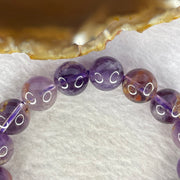 Natural Amethyst Phantom Quartz Bracelet 41.07g 12.2 mm 17 Beads - Huangs Jadeite and Jewelry Pte Ltd