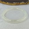 Transparent to White Quartzite Jade Bangle 天山玉手镯 60.6mm Bangle 38.60g 10.3 by 8.5mm