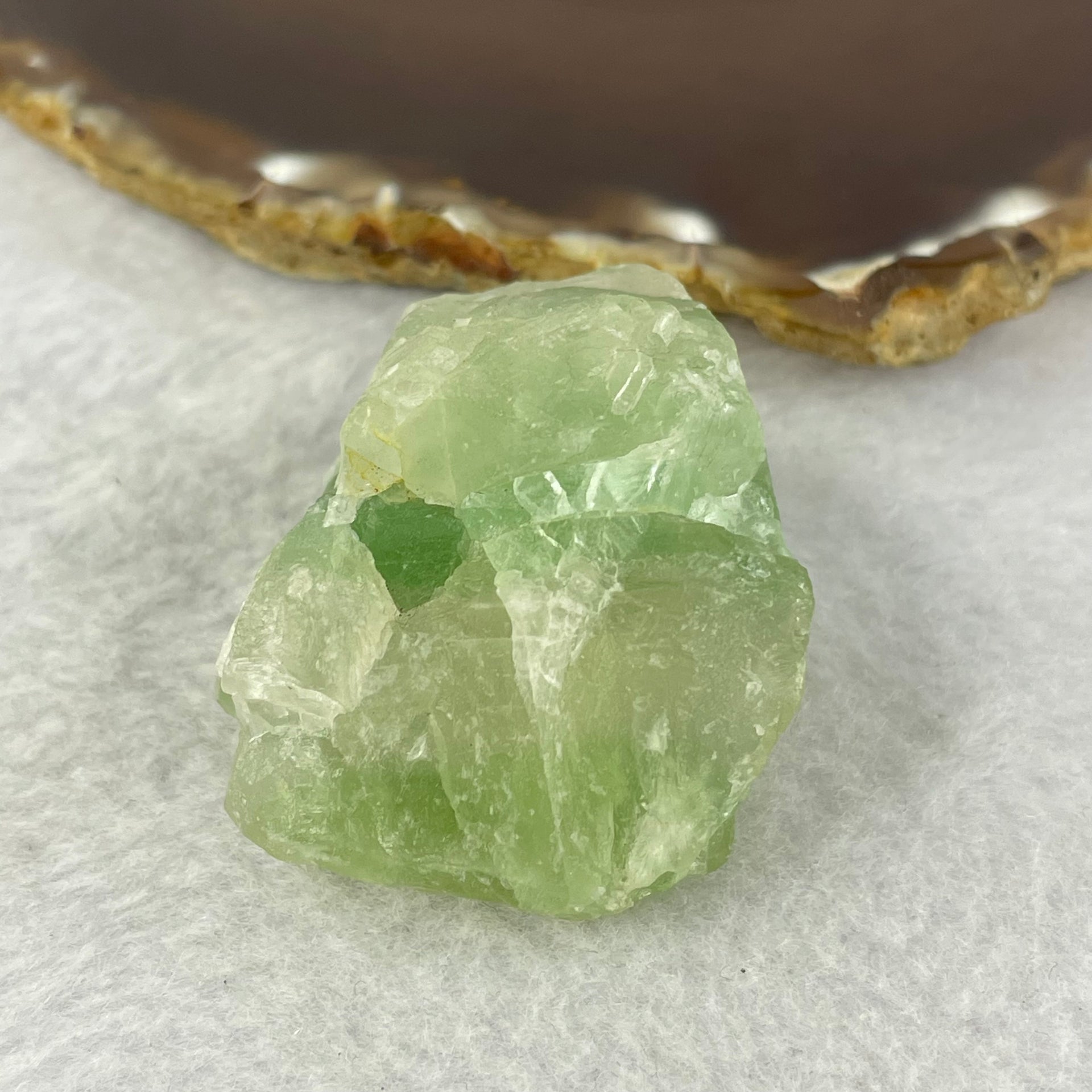 Natural Green Fluorite Mini Hedgehog Display 84.21g by 47.4 by 39.4 by 30.6mm - Huangs Jadeite and Jewelry Pte Ltd