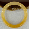 Transparent Orange to Yellow Quartzite Jade Bangle 天山玉手镯 Internal Diameter 57.3mm 38.10g 9.6 by 9.6mm