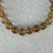 Natural Golden Rutilated Quartz Beads 天然金发水晶手链 15.58g 16cm 7.9mm 25 Beads - Huangs Jadeite and Jewelry Pte Ltd