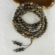 Natural Wild Vietnam Lu Qi Nan Agarwood Beads Necklace 天然野生越南鹿其南沉香珠项链 31.50g 8.7 mm 108 +6 Beads - Huangs Jadeite and Jewelry Pte Ltd