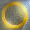 Transparent Orange to Yellow Quartzite Jade Bangle 天山玉手镯 Internal Diameter 57.3mm 38.10g 9.6 by 9.6mm