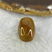 Good Grade Natural Copper Rutilated Quartz Crystal Lulu Tong Barrel 天然铜发晶水晶露露通桶 
5.09g 16.3 by 13.2mm - Huangs Jadeite and Jewelry Pte Ltd