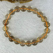 Natural Golden Rutilated Quartz Beads 天然金发水晶手链 24.91g 16cm 9.8mm 20 Beads - Huangs Jadeite and Jewelry Pte Ltd