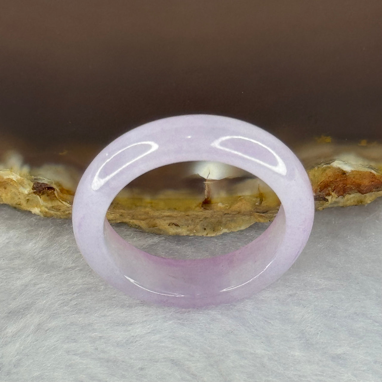 Type A Lavender Jadeite Ring 3.92g 6.0 by 3.7mm US9.75 HK21.5