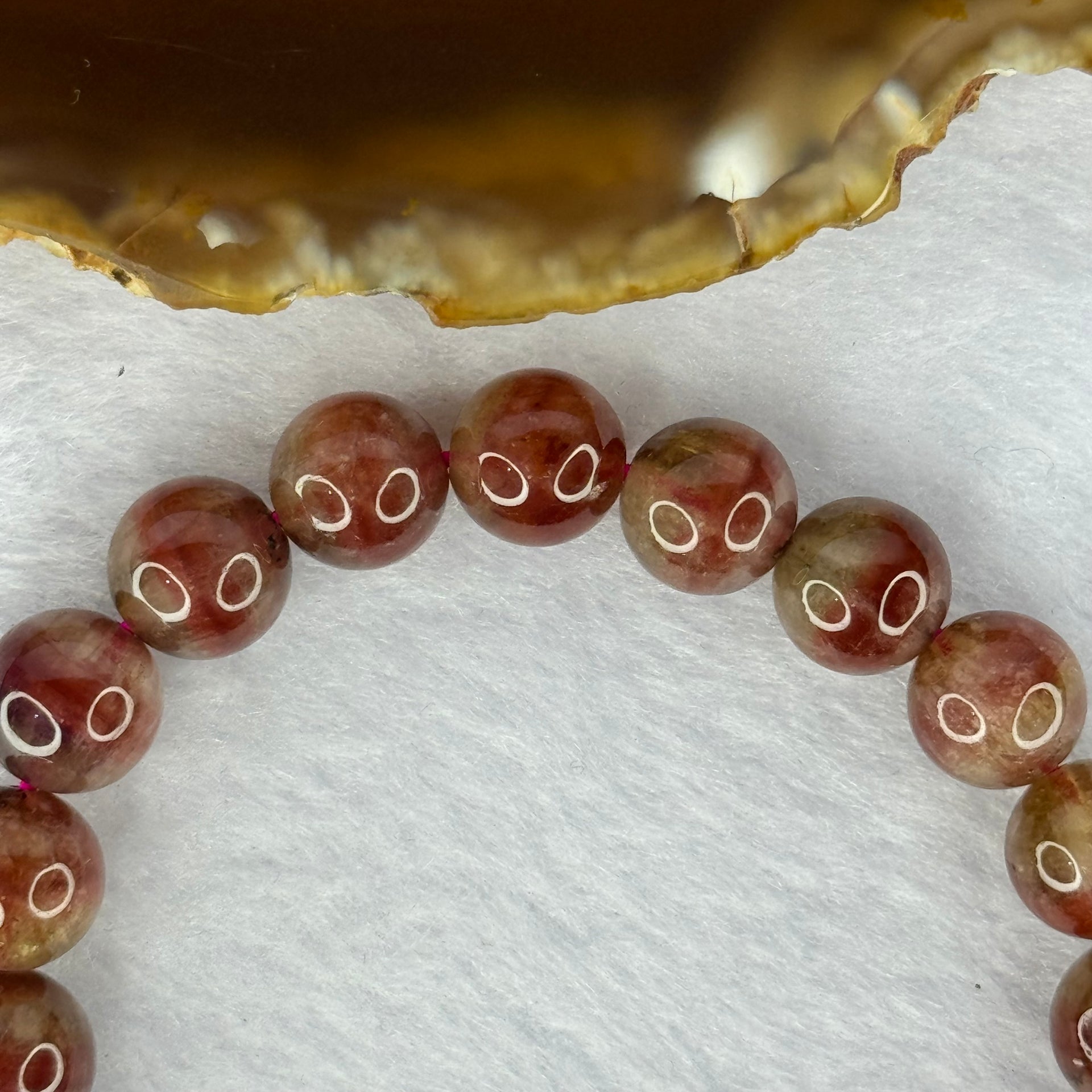 Above Average Natural Auralite 23 Bracelet 天然激光23手链 25.14g 16.5cm 9.4mm 20 Beads - Huangs Jadeite and Jewelry Pte Ltd