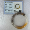 Transparent Purple White Yellow Quartzite Jade Bangle 天山玉手镯 56.3mm 39.75g 9.6 by 9.6mm