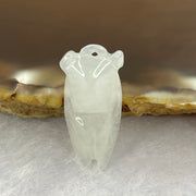 Type A Light Lavender Icy Jadeite Cicada 24.0 by 11.5 by 6.2 mm 2.33g - Huangs Jadeite and Jewelry Pte Ltd