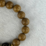 Natural Six Way Wooden Bead With 3 Eyes Dzi Bead Tian Zhu Beads Bracelets 天然六道木带三眼天珠手链 11.34g 16cm 10.5mm 17 Beads/ 13.7 by 10.4mm 1 Bead - Huangs Jadeite and Jewelry Pte Ltd