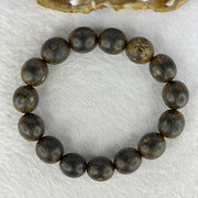 Natural Old Wild Malaysia Agarwood Oval Beads Bracelet (Sinking Type) 天然老野生马来西亚沉香手链 19.53g 18cm 13.0mm 15 Beads - Huangs Jadeite and Jewelry Pte Ltd