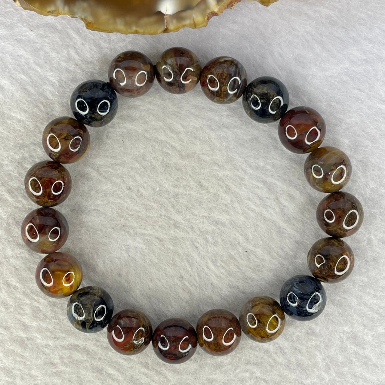 Natural Petersite Peterstone Bracelet 26.19g 10.3 mm 19 Beads - Huangs Jadeite and Jewelry Pte Ltd