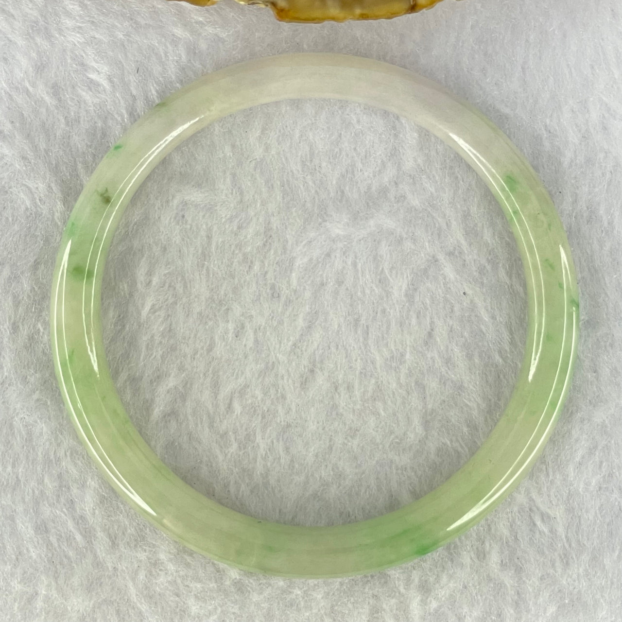 Type A Green and Lavender Jadeite Bangle Internal Diameter 52.8mm 16.16g 6.1 by 6.1mm (Internal Line)