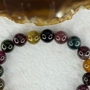 Good Grade Natural Tourmaline Beads Bracelet 好的天然碧玺珠手链 28.66g 16.5cm 9.9mm 20 Beads - Huangs Jadeite and Jewelry Pte Ltd