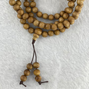 Natural Wild Old India Sandalwood Necklace 印度老山檀 13.06g 6.2mm 109+6 Beads - Huangs Jadeite and Jewelry Pte Ltd