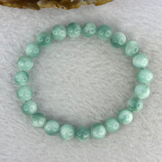 Green crystal green stone bracelet, sea grain stone for Fortune, Job Promotion
 绿色水晶绿纹石手链海纹石绿绒晶串圆珠手串补木招财职务升迁升职 15.94g 8.2 mm 23 Beads - Huangs Jadeite and Jewelry Pte Ltd