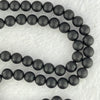 Natural Matt Black Gold King Amber Beads Necklace 天然黑金翁王琥珀手链 18.18g 68cm 8.2mm 1 Bead 6.8mm 106 Beads