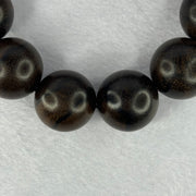 Natural Rosewood Beads Bracelet 53.10g 20cm 20.2mm 12 Beads - Huangs Jadeite and Jewelry Pte Ltd