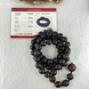 Natural Dark Red Medicine Amber Beads Necklace 天然红药琥珀项链 51.49g 68cm 90.0 - 15.6mm 71 Beads