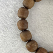 Natural Wild Australian Sandalwood 檀香 Beads Bracelet 21.05g 12.8 mm 17 Beads - Huangs Jadeite and Jewelry Pte Ltd