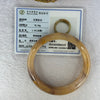 Peach Yellow Purple Quartzite Jade Bangle 天山玉手镯 63.0mm 75.54g 18.4 by 9.9mm