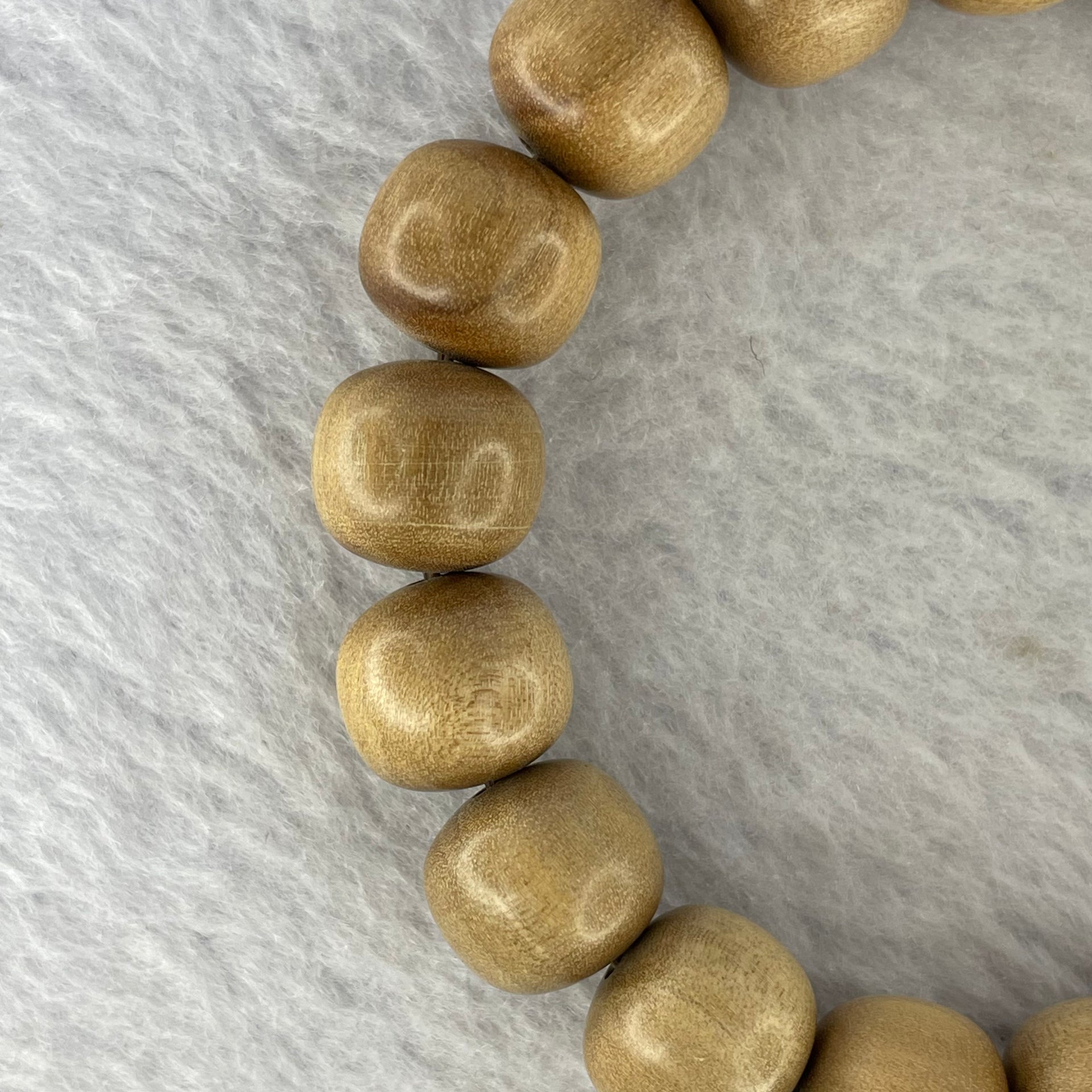 Natural Wild Old India Sandalwood Bracelet 老山檀手链  14.57g 12.4 mm 18 Beads - Huangs Jadeite and Jewelry Pte Ltd