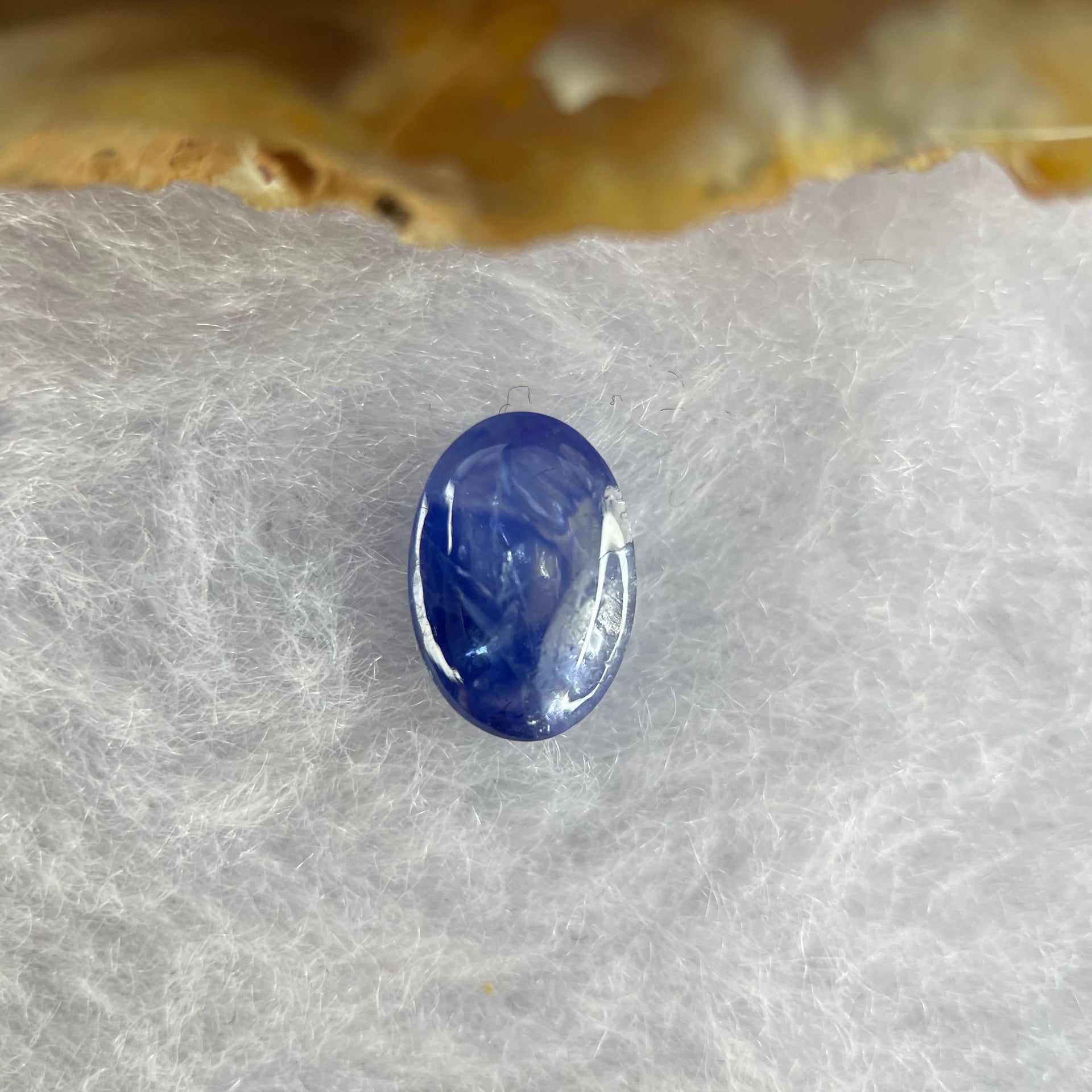 Natural Blue Sapphire Cabochon 2.20 ct 9.7 by 6.8 by 3.3mm - Huangs Jadeite and Jewelry Pte Ltd