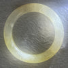 Transparent Yellow to White Quartzite Jade Bangle 天山玉手镯 Internal Diameter 56.9mm 60.55g 11.7 by 11.7mm