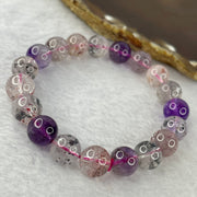 Above Average Grade Natural Super 7 Crystal Beads Bracelet 天然超级七水晶珠手链 32.00g 17.5cm 10.9mm 19 Beads - Huangs Jadeite and Jewelry Pte Ltd