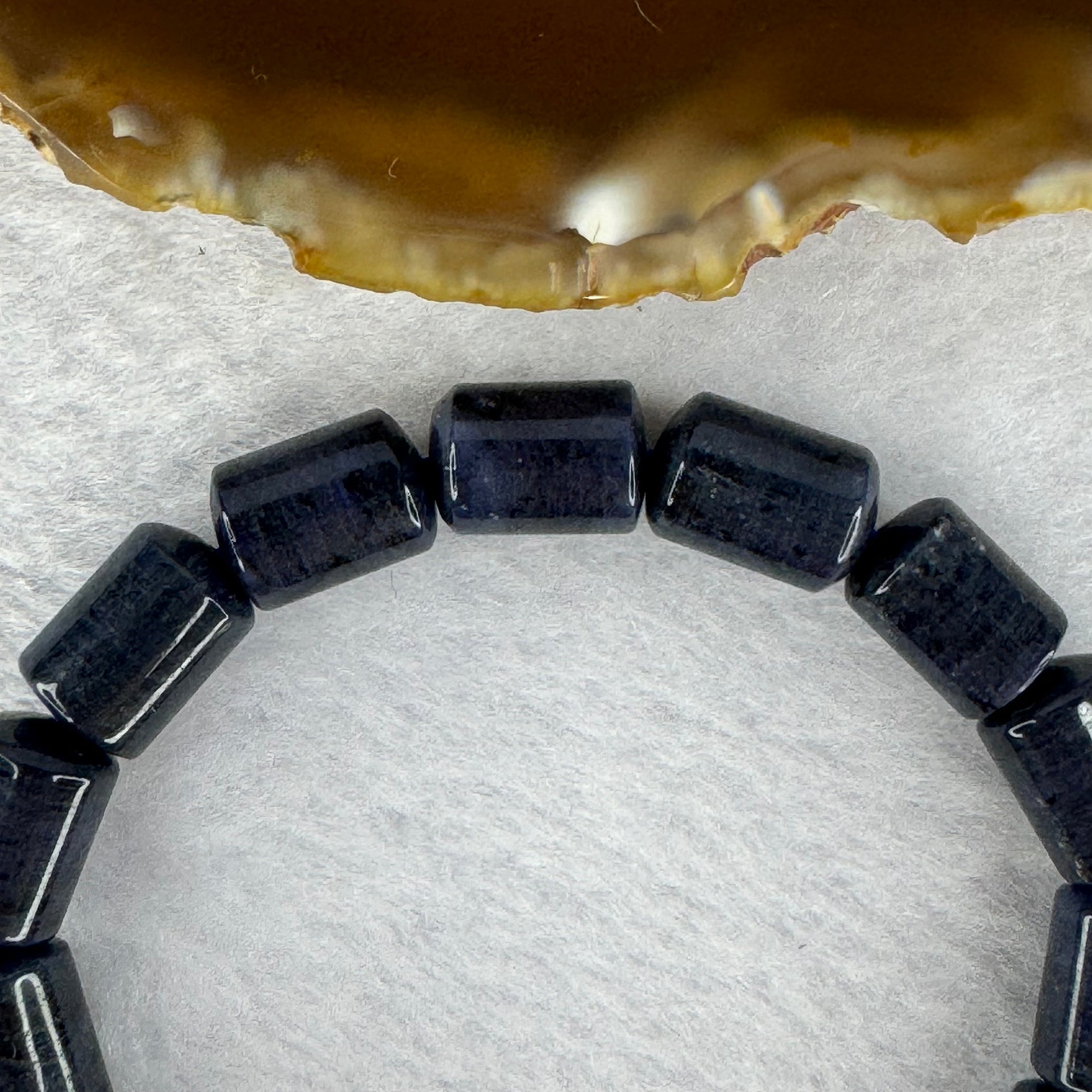 Uncommon Natural Dumortierite Bracelet 30.33 16.5cm 12.6 by 8.9mm 15 Lulu Tong - Huangs Jadeite and Jewelry Pte Ltd