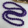 Good Grade Natural Amethyst Necklace 40.42g 54cm 7.3mm 79 Beads