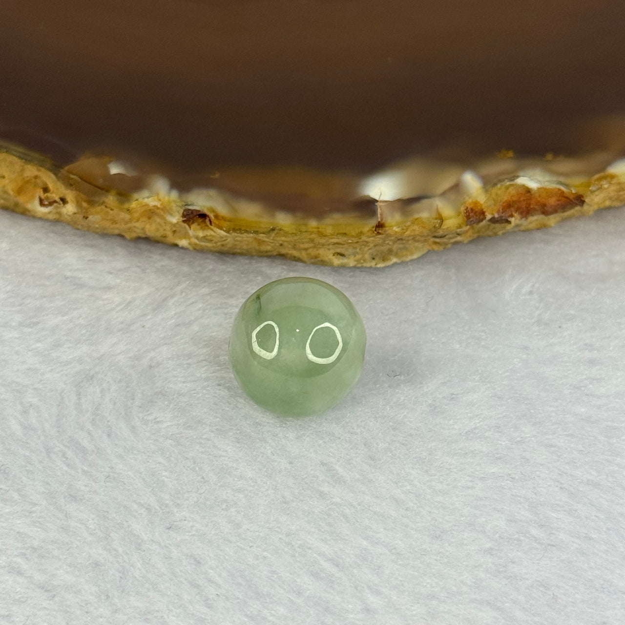 Type A Sky Blue Jadeite Bead for Bracelet/Necklace/Earrings/Ring 4.04g 13.4mm - Huangs Jadeite and Jewelry Pte Ltd