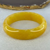 Yellow Quartzite Jade Bangle 天山玉手镯 Internal Diameter 62.6mm 74.70g 18.1 by 8.8mm