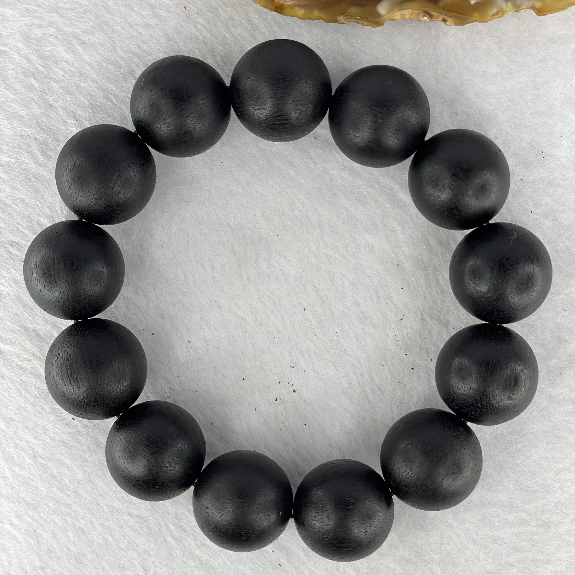 Natural Wild Hainan Jiang Zhen Xiang ( Acronychia Pedunculata) Beads Bracelet (Sinking Type) 天然野生海南降真香珠手链 39.55g 20 cm / 18.6 mm 13 Beads - Huangs Jadeite and Jewelry Pte Ltd