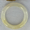 Transparent Yellow to White Quartzite Jade Bangle 天山玉手镯 Internal Diameter 56.9mm 60.55g 11.7 by 11.7mm