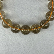 Natural Golden Rutilated Quartz Beads 天然金发水晶手链 50.25g 18cm 13.2mm 16 Beads - Huangs Jadeite and Jewelry Pte Ltd