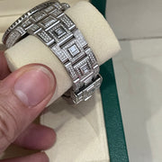 (Pre-Love) Rolex Diamond Ice GMT Master 2 Stainless Steel Custom Diamonds 40mm Model 116710LN Dec 2017 with Box and Authentication Card - Huangs Jadeite and Jewelry Pte Ltd