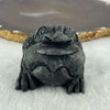 Rare Natural Tibetan Meteorite Tektite 3 Legged Toad Mini Display 364.4g 88.5 by 52.6 by 49.5mm