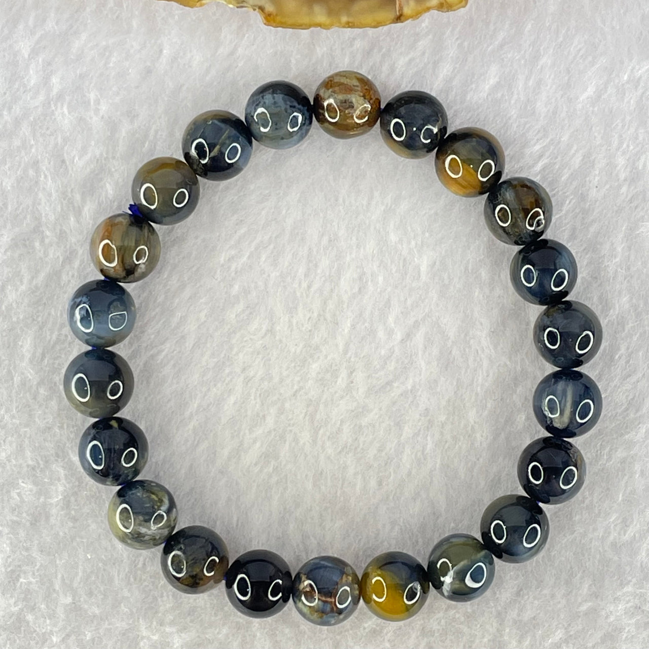 Good Grade Natural Petersite Beads Bracelet 19.05g 16cm 8.7mm 22 Beads