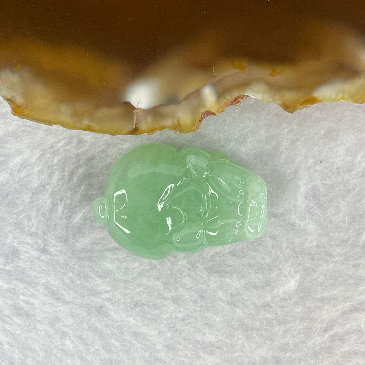 Type A Sky Blue Jadeite Pixiu Pendent A货天空蓝色翡翠貔貅吊坠 9.27g 24.1 by 16.5 by 11.9 mm - Huangs Jadeite and Jewelry Pte Ltd