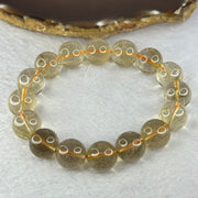 Natural Golden Rutilated Quartz Beads 天然金发水晶手链 68.47g 20cm 14.7mm 16 Beads - Huangs Jadeite and Jewelry Pte Ltd