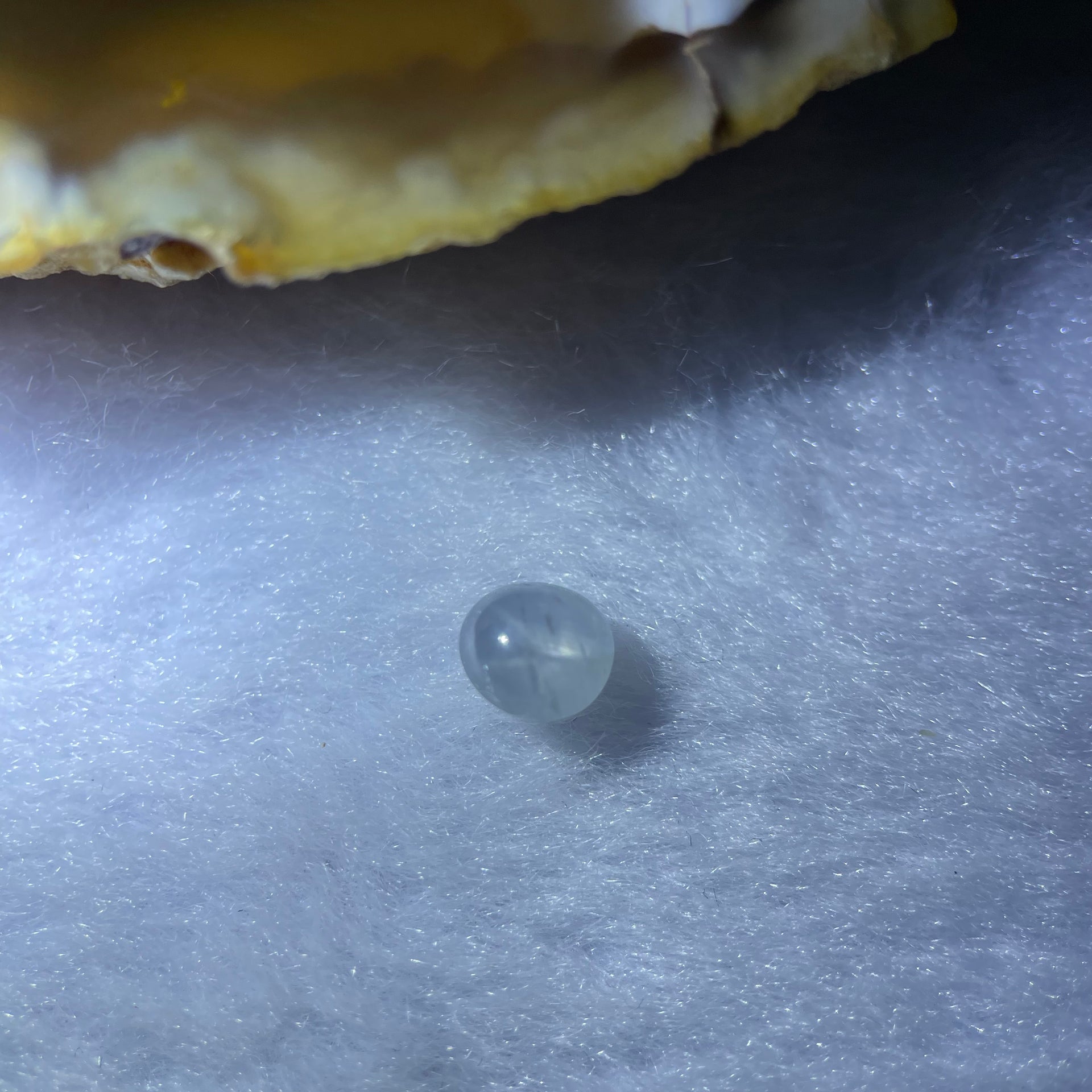 Natural Light Blue Star Sapphire Cabochon 1.2 ct 5.3 by 4.9 by 3.8mm - Huangs Jadeite and Jewelry Pte Ltd