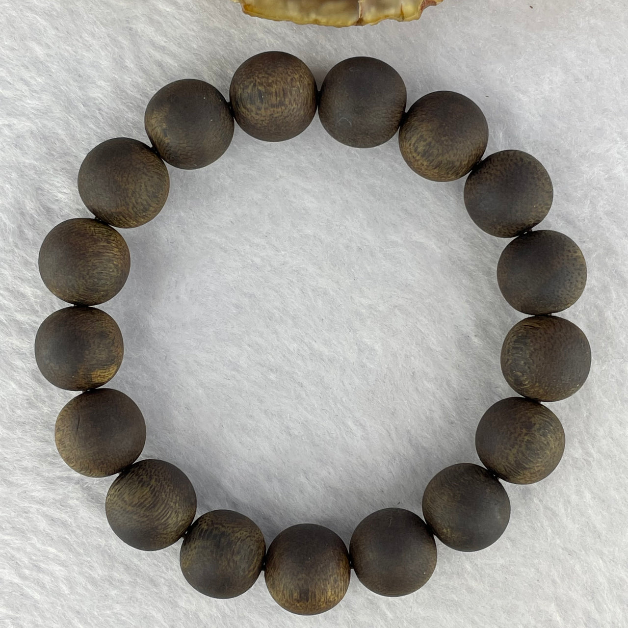 Rare Very Very High End Very Old Wild Vietnam Qi Nan Sinking Type Agarwood Beads Bracelet 罕见非常高端非常古老野生越南奇南沉沉型沉香珠手链 18.73g 18.5 cm 12.8 mm 17 Beads - Huangs Jadeite and Jewelry Pte Ltd