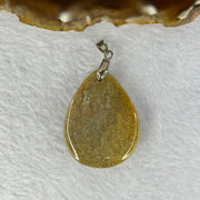 Natural Coral Agate Teardrop Shape Pendent 16.80g 38.5 by 30.3 by 10.3mm - Huangs Jadeite and Jewelry Pte Ltd