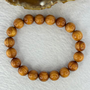 Natural Old Yabai Thuja Wood Beads Bracelet 老树崖柏手链 9.00g 16.5cm 10.1mm 19 Beads - Huangs Jadeite and Jewelry Pte Ltd