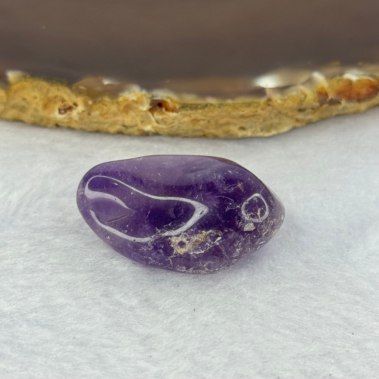 Natural Amethyst Mini Display 11.82g 31.8 by 18.8 by 13.0mm - Huangs Jadeite and Jewelry Pte Ltd