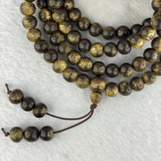 Natural Wild Vietnam Lu Qi Nan Agarwood Beads Necklace 天然野生越南鹿其南沉香珠项链 31.50g 8.7 mm 108 +6 Beads - Huangs Jadeite and Jewelry Pte Ltd