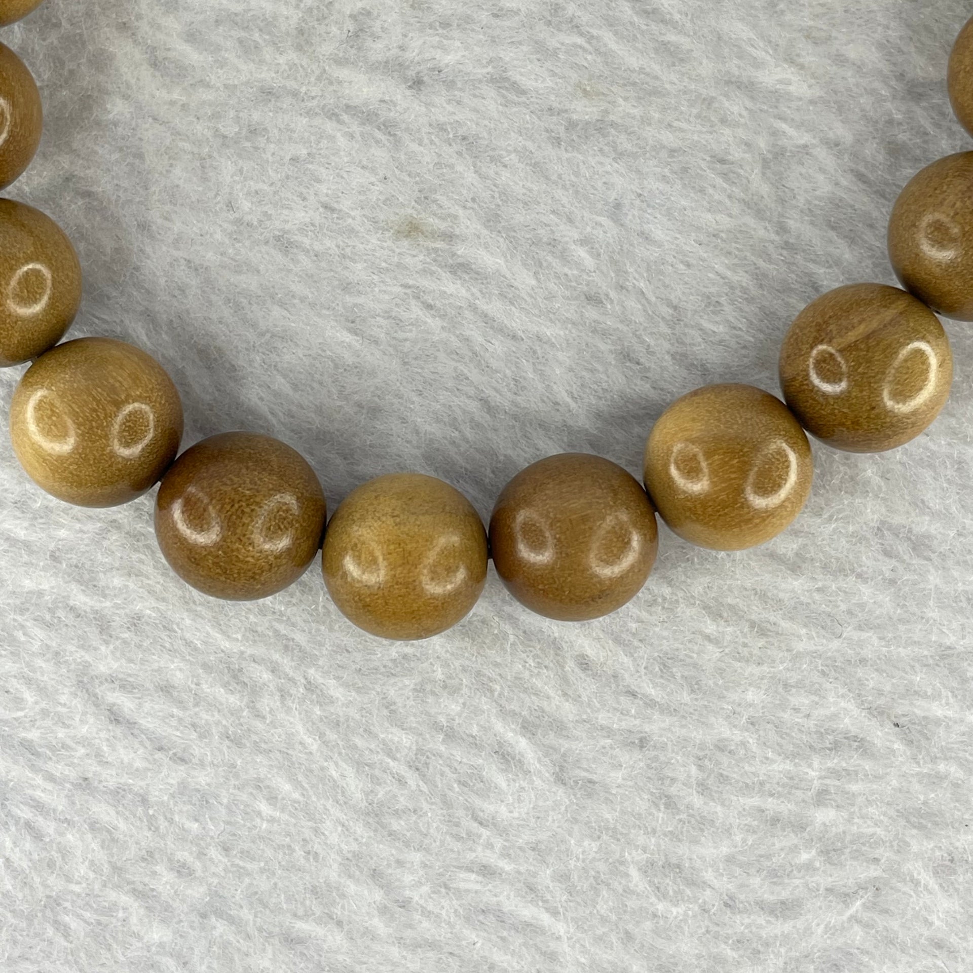 Natural Wild Old India Sandalwood Bracelet 老山檀手链  9.86g 10.3 mm 19 Beads - Huangs Jadeite and Jewelry Pte Ltd